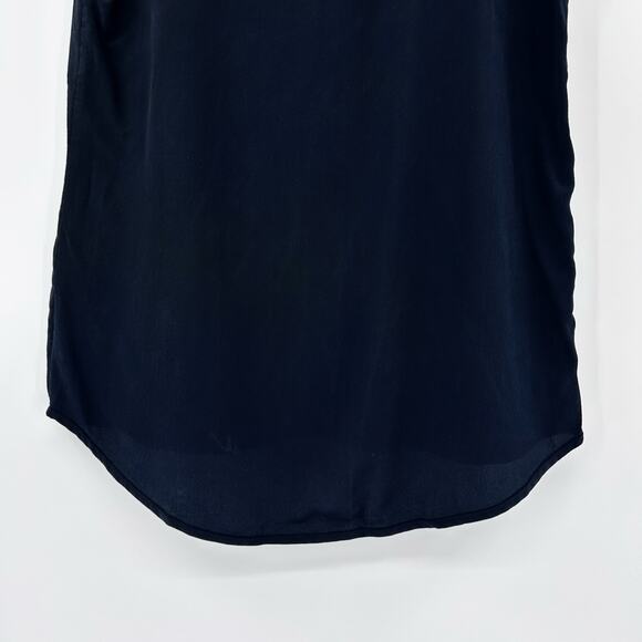 Diane von Furstenberg DVF Liva Colorblock Black White Silk Top Blouse Womens XS - Picture 13 of 13